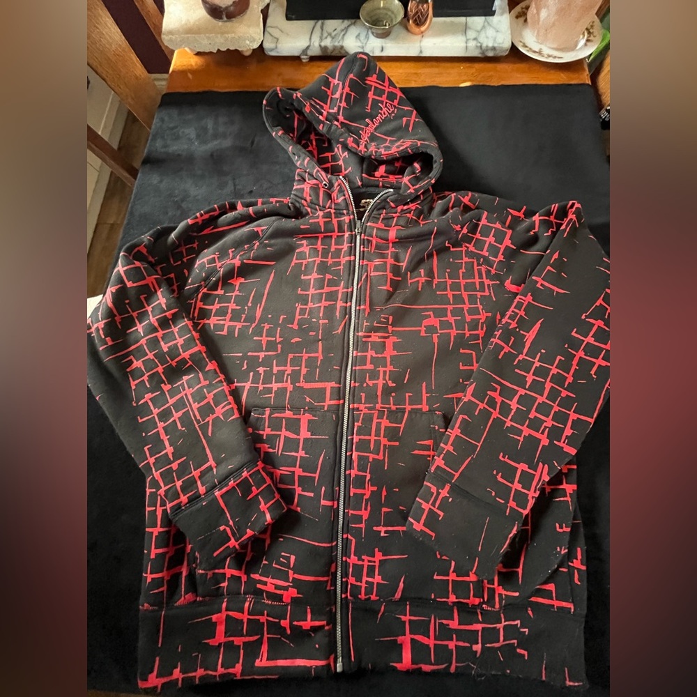 Avalanche Black and Red Zip-Up
